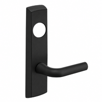 SARGENT LC-P706-8-NEW BSP narrow stile exit device lever trim, black finish, W lever, less cylinder