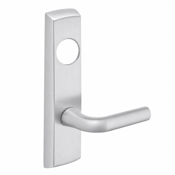 SARGENT LC-P706-8-NEW-US26D narrow stile exit device lever trim, satin chrome, W lever with cylinder hole
