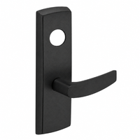 SARGENT LC-P706-8-WEB BSP wide stile exit device lever trim, black finish, B lever with cylinder hole