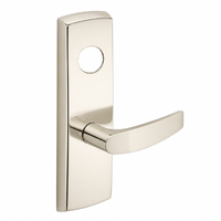 SARGENT LC-P706-8-WEB-US14 wide stile exit device lever trim, satin nickel plate with B lever, less cylinder