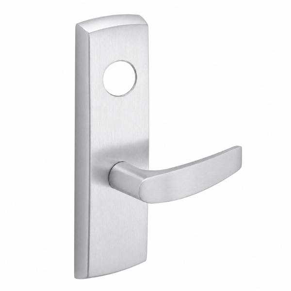 SARGENT LC-P706-8-WEB US26D wide stile exit device lever trim, B lever, satin chrome, less cylinder
