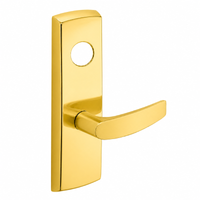SARGENT LC-P706-8-WEB wide stile exit device lever trim, B lever, polished brass US3, less cylinder