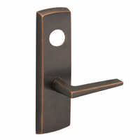 SARGENT LC-P706-8-WEF-US10BL wide stile exit device lever trim, dark bronze finish, rectangular plate