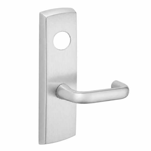 SARGENT LC-P706-8-WEJ-US26D wide stile exit device lever trim, satin chrome J lever with escutcheon, less cylinder