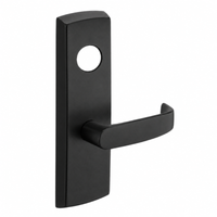 SARGENT LC-P706-8-WEL-BSP wide stile exit device lever trim in BSP black suede powder coat, L lever