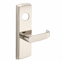 SARGENT LC-P706-8-WEL-US14 wide stile exit device lever trim, bright nickel plate with L lever and blank cylinder hole