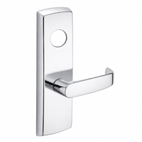SARGENT LC-P706-8-WEL-US26 wide stile exit device lever trim, polished chrome plate with L lever