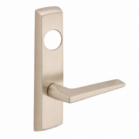 SARGENT LC-P713-8-NEF-US15 narrow stile exit device lever trim, satin nickel, rectangular plate with F lever