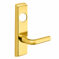 SARGENT LC-P713-8-NEW US3 narrow stile exit device lever trim, polished brass plate with W lever