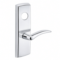SARGENT LC-P713-8-WEA-US26 wide stile exit device lever trim, polished chrome plate with curved A lever