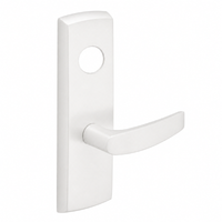 SARGENT LC-P713-8-WEB-WSP wide stile exit device lever trim, white finish, B lever with escutcheon