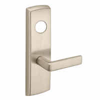 SARGENT LC-P713-8-WEE-US15 wide stile exit device lever trim, satin nickel plate with straight E lever
