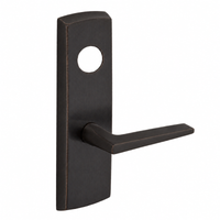 SARGENT LC-P713-8-WEF-US10BE wide stile exit device lever trim, dark bronze F lever with rectangular plate