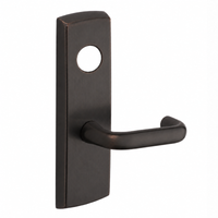 SARGENT LC-P713-8-WEJ J lever exit device trim in US10BE dark bronze, wide stile escutcheon, less cylinder