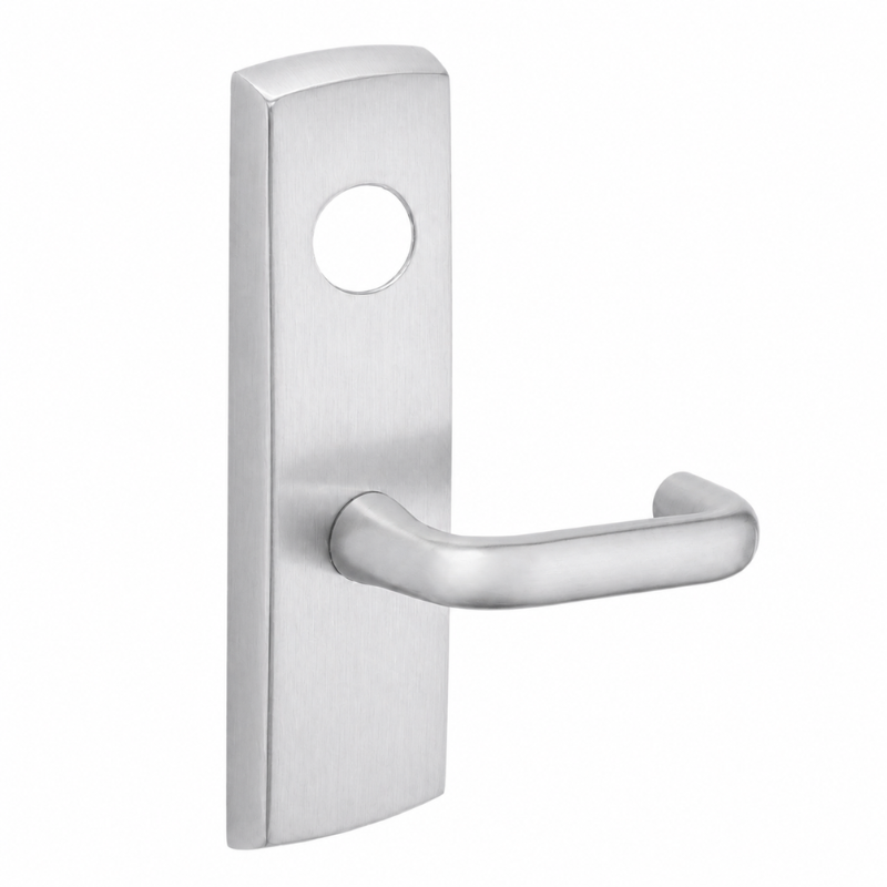 SARGENT LC-P713-8-WEJ-US26D wide stile exit device lever trim, satin chrome plate with J lever, less cylinder