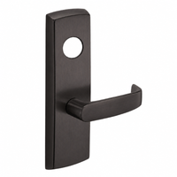 SARGENT LC-P713-8-WEL-US10B wide stile exit device lever trim, dark bronze finish, L lever, less cylinder