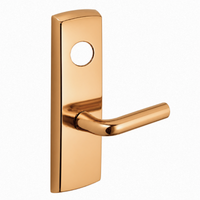 SARGENT LC-P713-8-WEW-US9 wide stile exit device lever trim, bright bronze, W lever on rectangular escutcheon