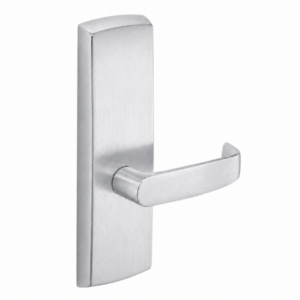 SARGENT P715-8-WEL-US26D wide stile exit device lever trim, satin chrome, L lever on rectangular escutcheon