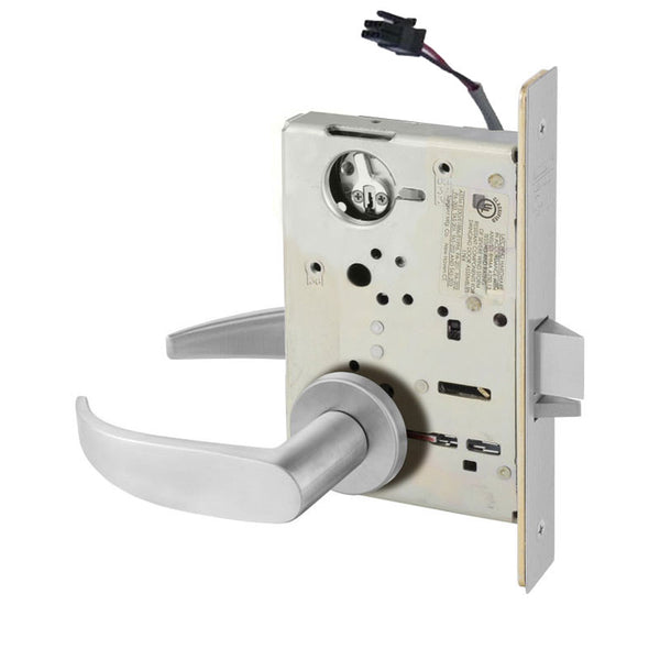 Sargent RX-LC-8205-12V-LNJ Office or Entry 12V Electrified Mortise Lock, LN Rose, J Lever, RX Switch, Less Cylinder, -US10BE Dark Oxidized Satin