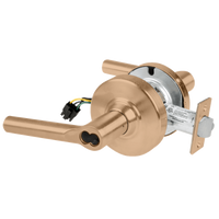 Schlage ND80BD-BRW-RX storeroom lockset, 612 satin bronze, Broadway lever with latch and RX wiring