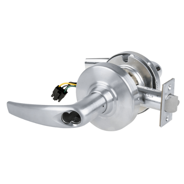 Schlage ND80BD-EU-ATH Cylindrical Electrified Storeroom Lock, Athens Lever, Fail Secure, SFIC Prep Less Core
