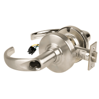 Schlage ND80BD-EU-SPA-619 electrified storeroom lockset, satin nickel, Sparta lever, cylindrical latch