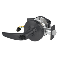 Schlage ND80JD-EU-ATH 622 electrified storeroom lock with Athens lever, matte black cylindrical trim