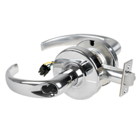 Schlage ND80JD-EU-SPA-625 electrified storeroom cylindrical lock, satin chrome, Sparta lever, less core