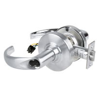 Schlage ND80JD-EU-SPA-626 electrified storeroom lock, satin chrome, Sparta lever cylindrical lockset