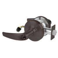 Schlage ND80PD-ATH-RX storeroom lock, Athens lever, dark bronze 643E finish with keyed cylinder and latch