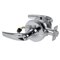 Schlage ND80PD-EU-ATH electrified storeroom cylindrical lock, Athens lever, keyed, bright chrome 625