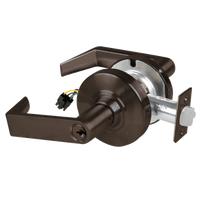 Schlage ND80PD-RHO-RX 613 oil-rubbed bronze storeroom lock with Rhodes lever, keyed cylinder and latch