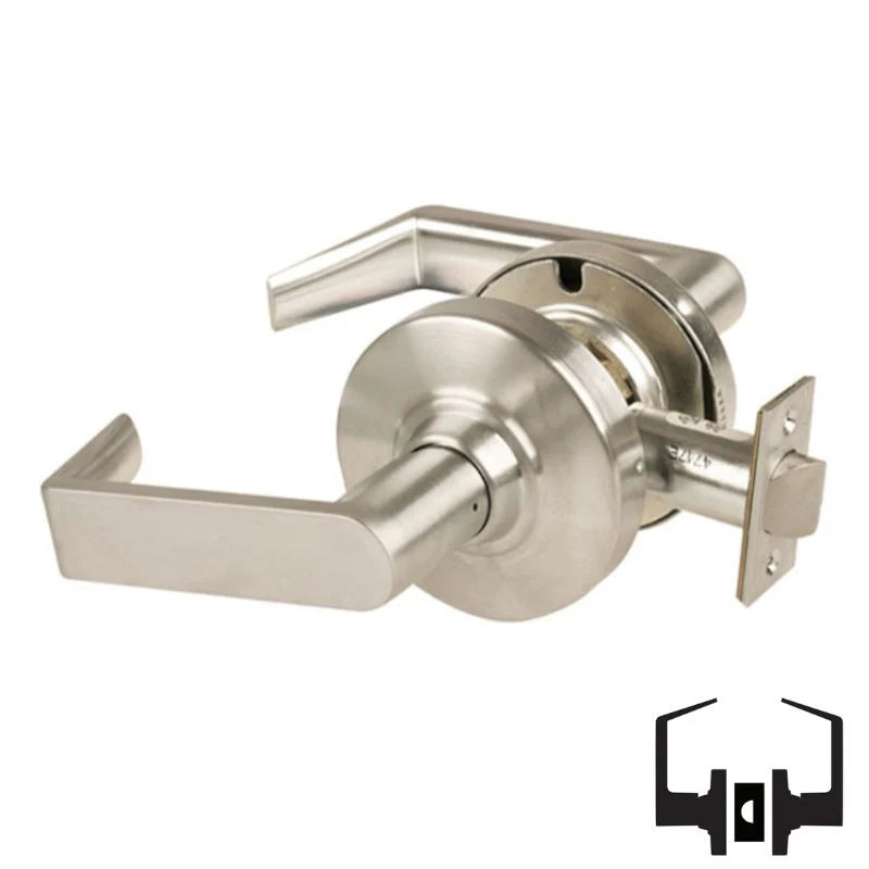 Schlage ND10S-RHO Cylindrical Passage Set, Rhodes Lever, Non-Keyed