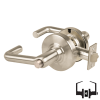 Schlage ALX40-TLR Privacy Cylindrical Lock, Tubular Lever, Non-Keyed
