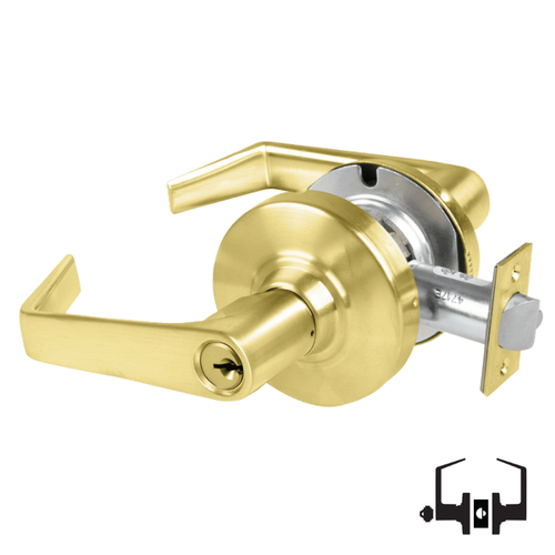 Schlage ALX80P6-SAT Storeroom Cylindrical Lock, Saturn Lever, 6 Pin Sc