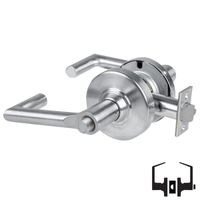 Schlage ND40S-BRK Cylindrical Privacy Lockset, Boardwalk Lever, Non-Keyed, Grade 1