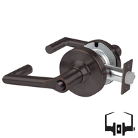 Schlage ND40S-BRK Cylindrical Privacy Lockset, Boardwalk Lever, Non-Keyed, Grade 1