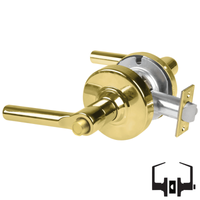 Schlage ND40S-BRW Cylindrical Privacy Lockset, Broadway Lever, Non-Keyed, Grade 1