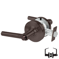 Schlage ND40S-BRW Cylindrical Privacy Lockset, Broadway Lever, Non-Keyed, Grade 1