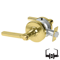 Schlage ND40S-LAT Cylindrical Privacy Lockset, Latitude Lever, Non-Keyed, Grade 1