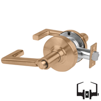 Schlage ND40S-LON Cylindrical Privacy Lockset, Longitude Lever, Non-Keyed, Grade 1