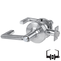 Schlage ND40S-LON Cylindrical Privacy Lockset, Longitude Lever, Non-Keyed, Grade 1