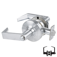Schlage ND40S-RHO Cylindrical Privacy Lockset, Rhodes Lever, Non-Keyed, Grade 1