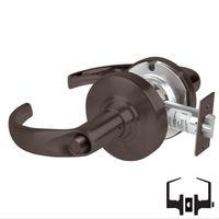 Schlage ND40S-SPA Cylindrical Privacy Lockset, Sparta Lever, Non-Keyed, Grade 1