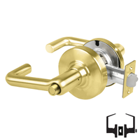 Schlage ND40S-TLR Cylindrical Privacy Lockset, Tubular Lever, Non-Keyed, Grade 1