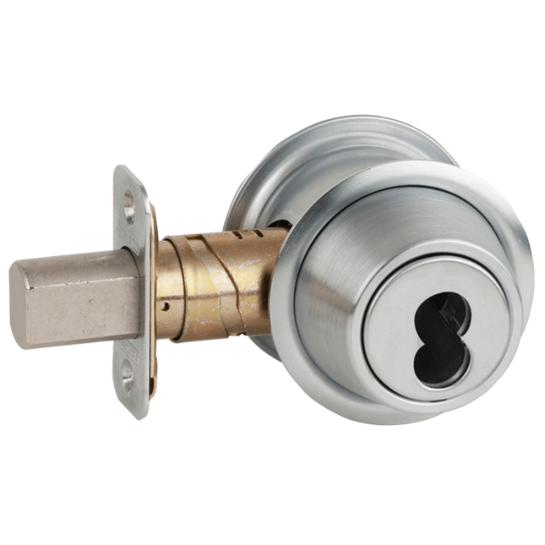 Schlage B562B Double Cylinder Deadbolt, SFIC Prep, Less Core, Adjustable 2-3/8" and 2-3/4" Backset, Grade 3, Non Handed