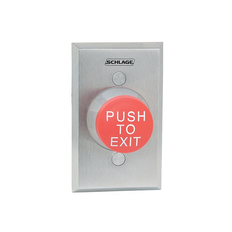 Schlage Electronics 623RD EX DA 1 5/8‟ Mushroom Button, Single Gang, R