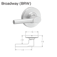 Schlage Broadway BRW cylindrical lock lever trim