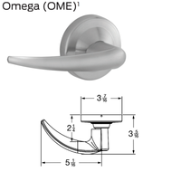 Schlage Omega OME cylindrical lock lever trim