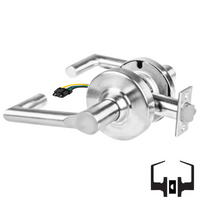 Schlage ND10S-BRK-RX Cylindrical Passage Set, Boardwalk Lever, Non-Keyed, Request To Exit Switch, US26-625 Bright Chrome